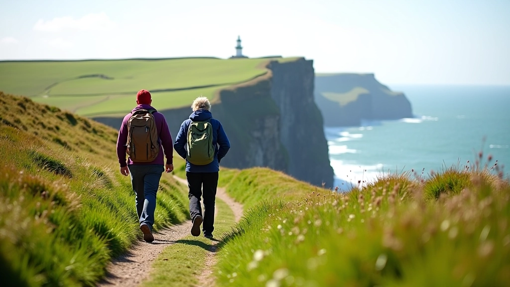 Howth Head coastal loop offering manageable walking with sea views
