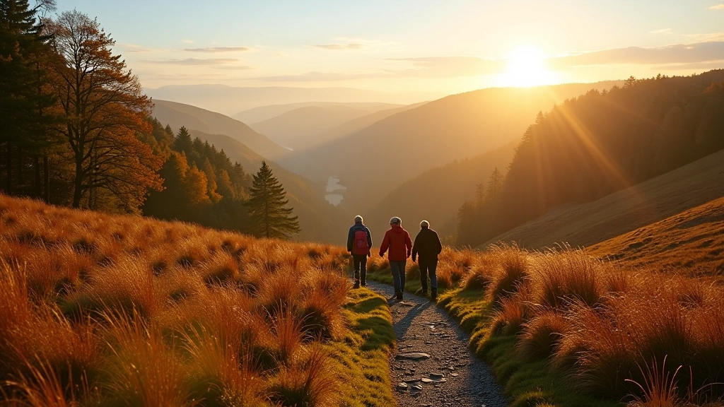 Wicklow Mountains offering gentle forest walks perfect for seasonal exploration